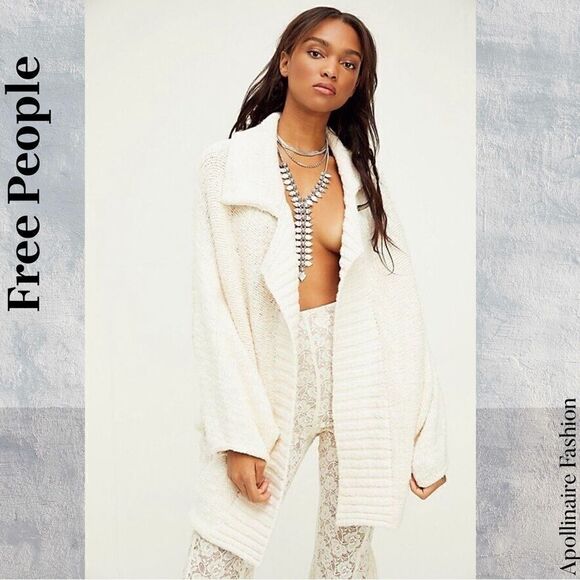 FREE PEOPLE CLOUD CONTROL CARDI IN IVORY SP - Picture 1 of 6